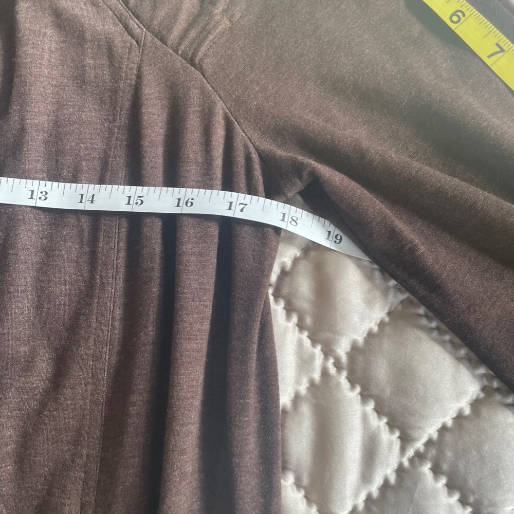 ST JOHN Jacket {S} Mock Neck Lightweight in Brown - Picture 9 of 11